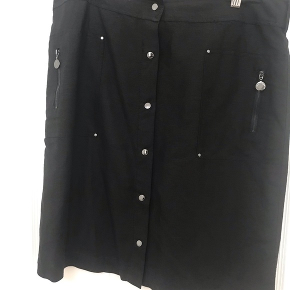 CK A-Line Linen Skirt with pockets - Picture 1 of 12